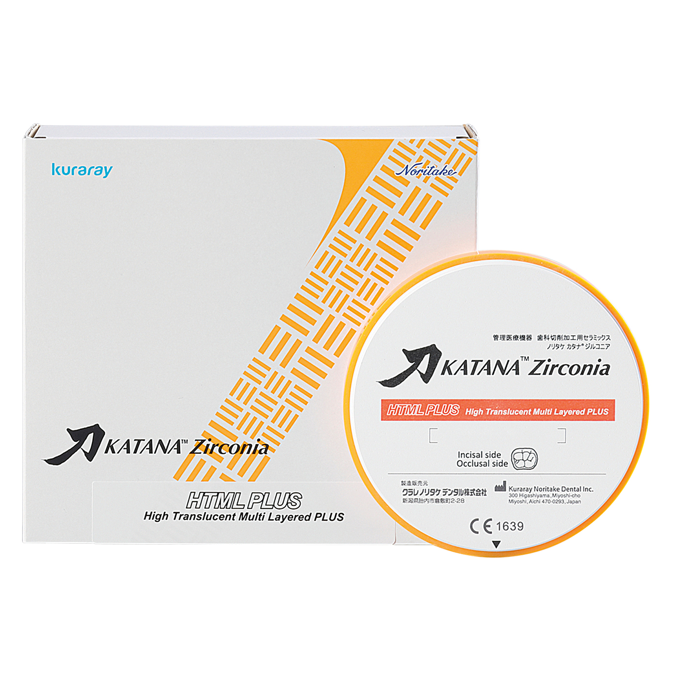 Циркониевый диск KATANA ZR HTML PLUS высота 22 мм (высоко-прозрачный)