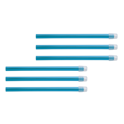 Слюноотсосы "Monoart EM 15" 150 мм бирюзовые со съемным наконечником