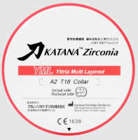 Циркониевый диск KATANA ZR YML высота 18 мм (иттриевый)