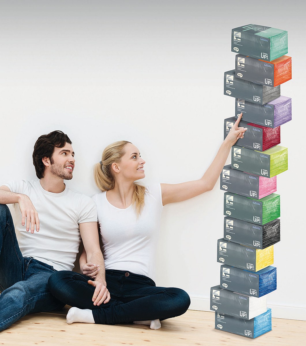 Трёхслойные стоматологические салфетки для пациента 50шт Monoart® "Towel Up" 