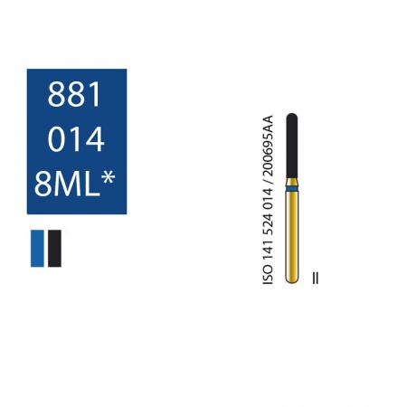 Бор алмазный DIATECH G881-314-014-8 удлиненная закругленная фиссура Бор алмазный DIATECH G881-314-014-8 удлиненная закругленная фиссура
