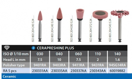 Полиры стоматологические DIATECH Cerapreshine Plus Полиры стоматологические DIATECH Cerapreshine Plus