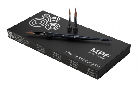 Набор Optimum™ Spring 3-in-1 Brush Kit, кисточка + 3шт. насадки, цвет Midnight Blue (темно-синий)